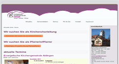 Desktop Screenshot of aldingen-evangelisch.de